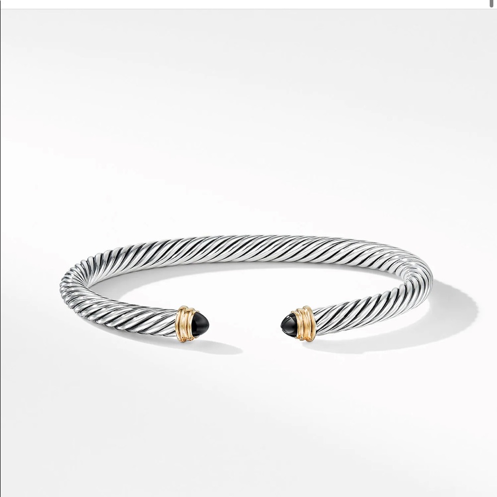 David Yurman bracelet w/ yellow gold and black onyx